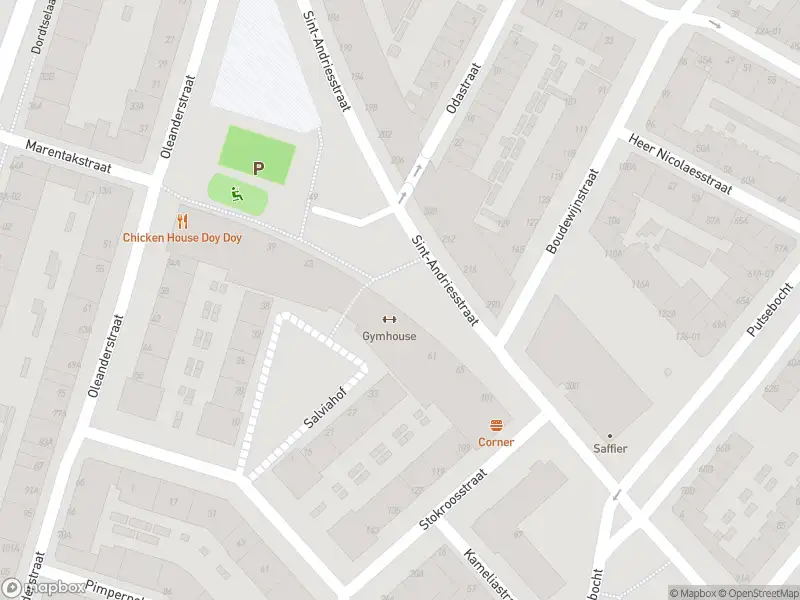 Ambulance met gepaste spoed naar de Sint-Andriesstraat in Rotterdam