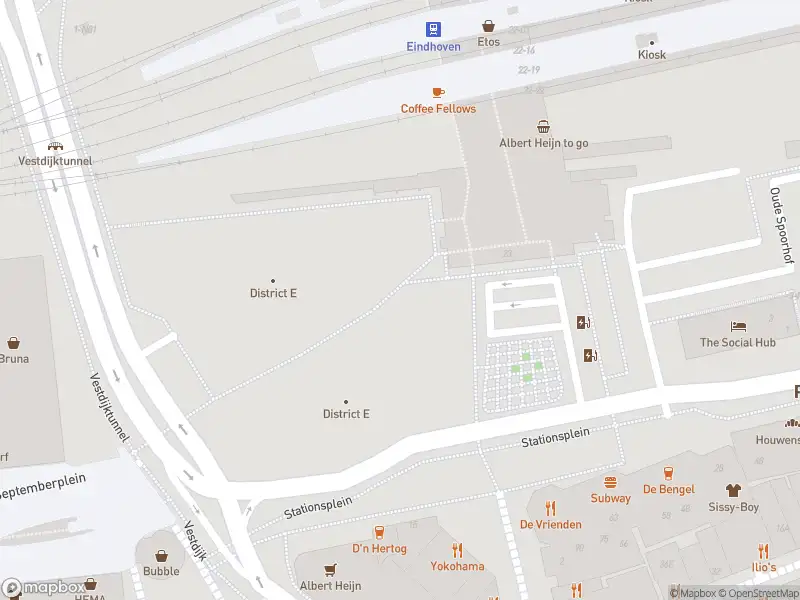 Politie naar de Stationsplein in Eindhoven vanwege ongeval met letsel