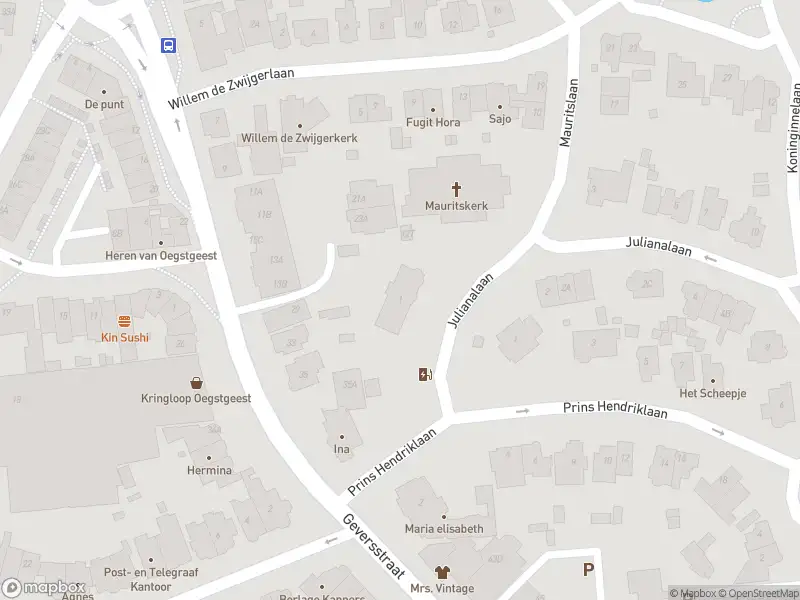 Overlastmelding Julianalaan in Oegstgeest (2341 EN)