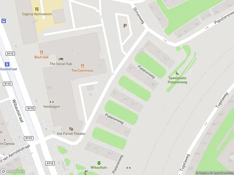 Ambulance met gepaste spoed naar de Platanenweg in Amsterdam
