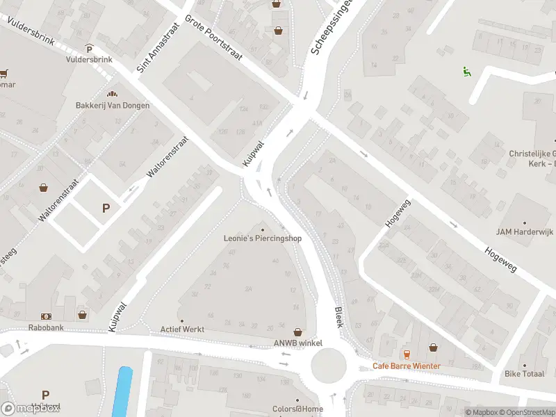 Politie naar de Bleek in Harderwijk vanwege aanrijding met letsel
