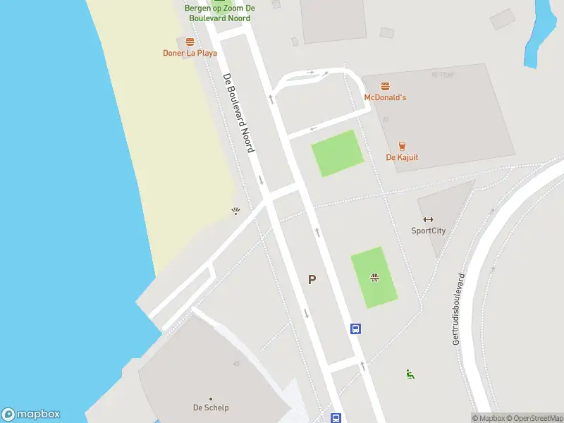 Brandweer met gepaste spoed naar de De Boulevard Noord in Bergen op Zoom