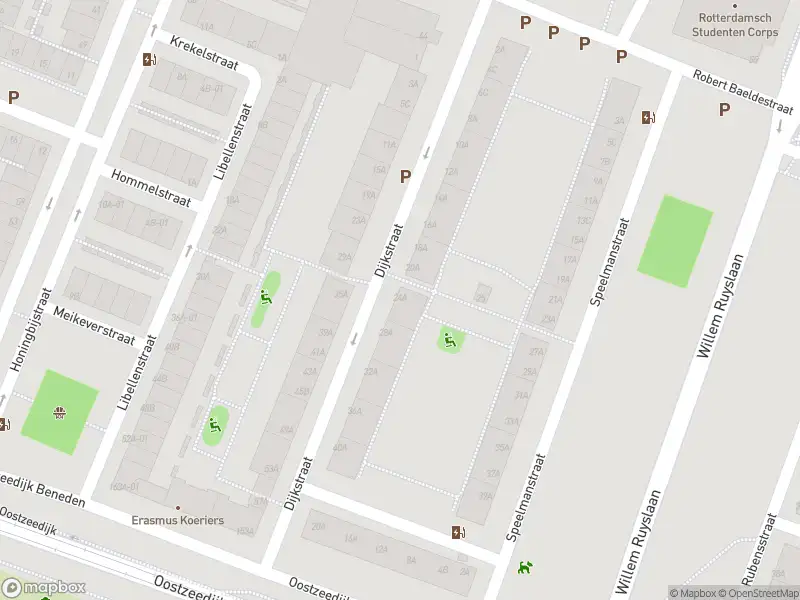 Ambulance met gepaste spoed naar de Dijkstraat in Rotterdam