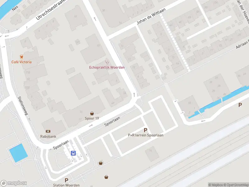Brandweer met normale urgentie naar de Stationsplein-Noord in Woerden vanwege gebouwbrand