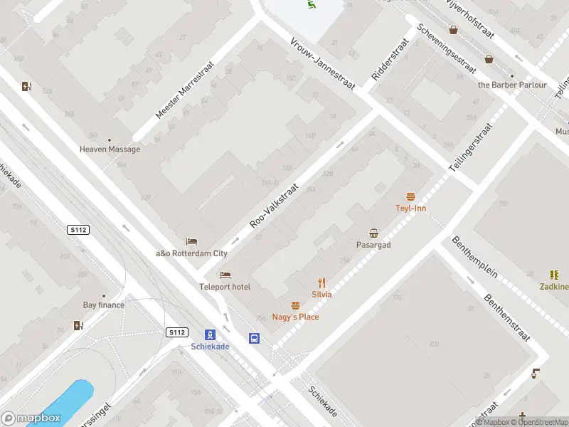 Ambulance met grote spoed naar de Roo-Valkstraat in Rotterdam