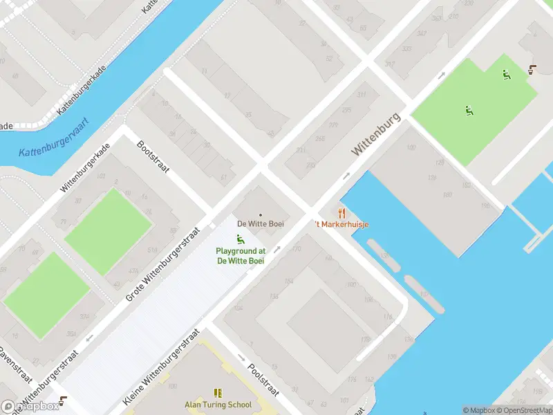 Ambulance met grote spoed naar de Wittenburgergracht in Amsterdam