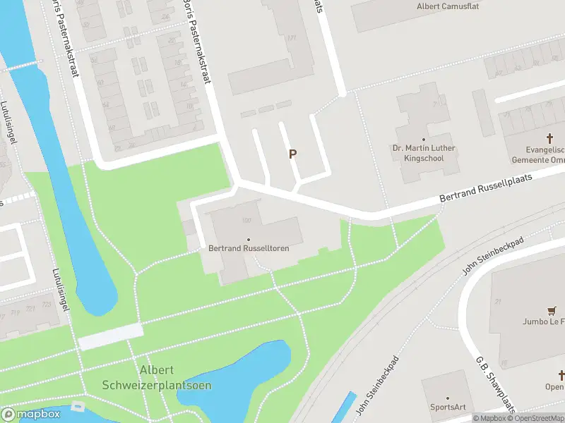 Ambulance met grote spoed naar de Bertrand Russellplaats in Rotterdam