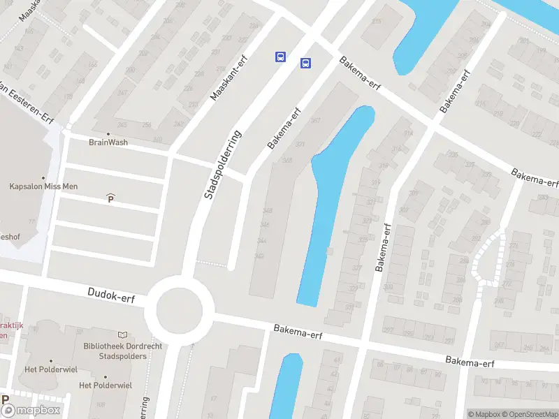 Ambulance met grote spoed naar de Bakema-erf in Dordrecht