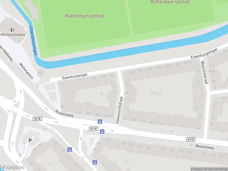 Ambulance met grote spoed naar de Havenzichtstraat in Rotterdam