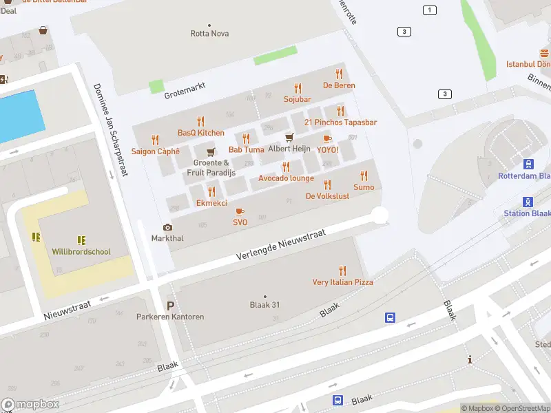 Politie naar de Verlengde Nieuwstraat in Rotterdam