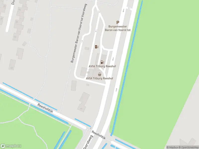 Politie naar de Burgemeester Baron van Voorst tot Voorstweg in Tilburg