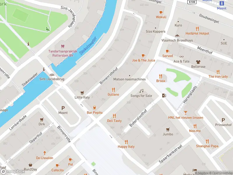 Ambulance met grote spoed naar de Meent in Rotterdam