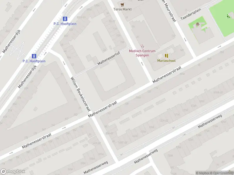 Ambulance met gepaste spoed naar de Mathenesserhof in Rotterdam