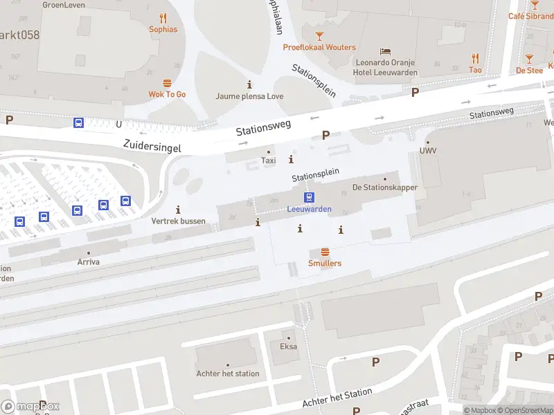 Politie met normale urgentie naar de Stationsplein in Leeuwarden