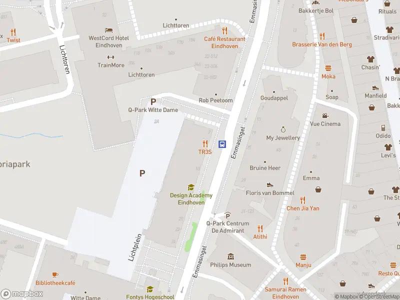 Brandweer met gepaste spoed naar de Emmasingel in Eindhoven