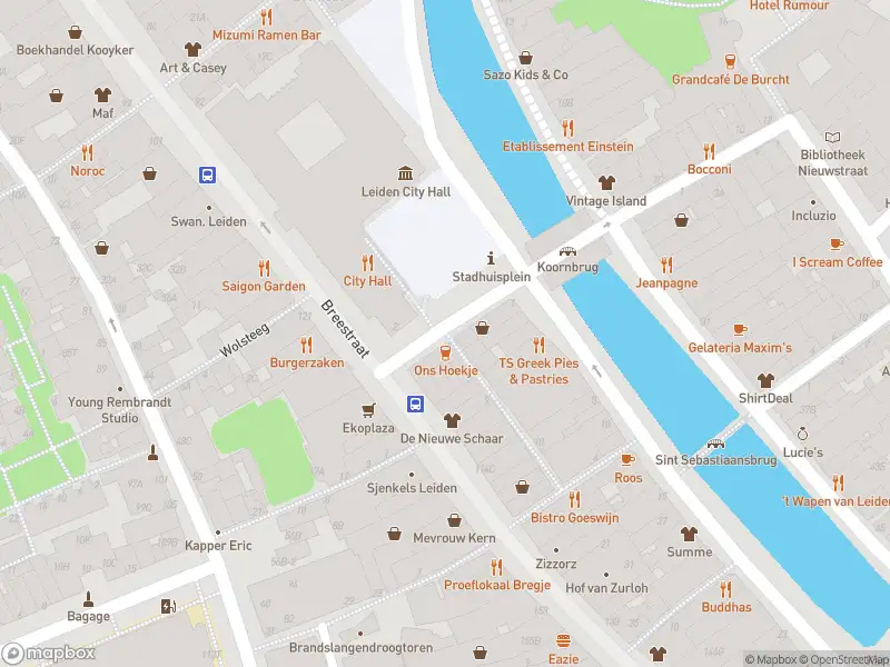 Ambulance met gepaste spoed naar de Koornbrugsteeg in Leiden
