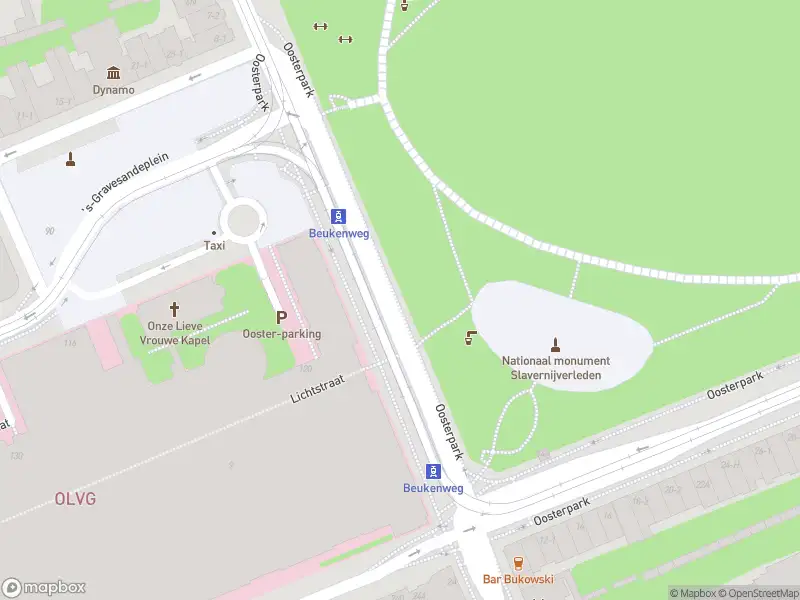 Besteld ambulance vervoer naar de Oosterpark in Amsterdam