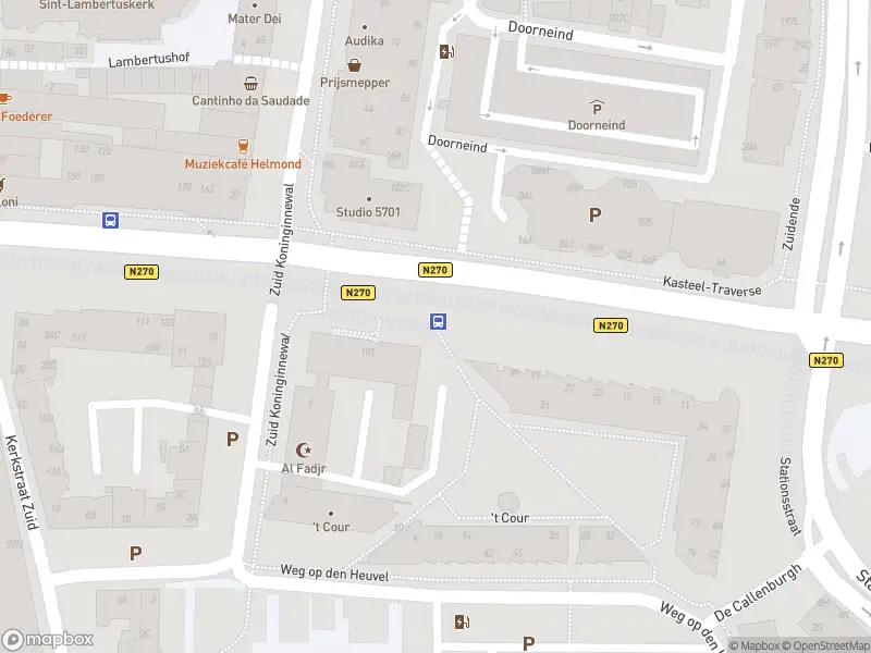 Politie naar de Kasteel-Traverse in Helmond vanwege ongeval met letsel