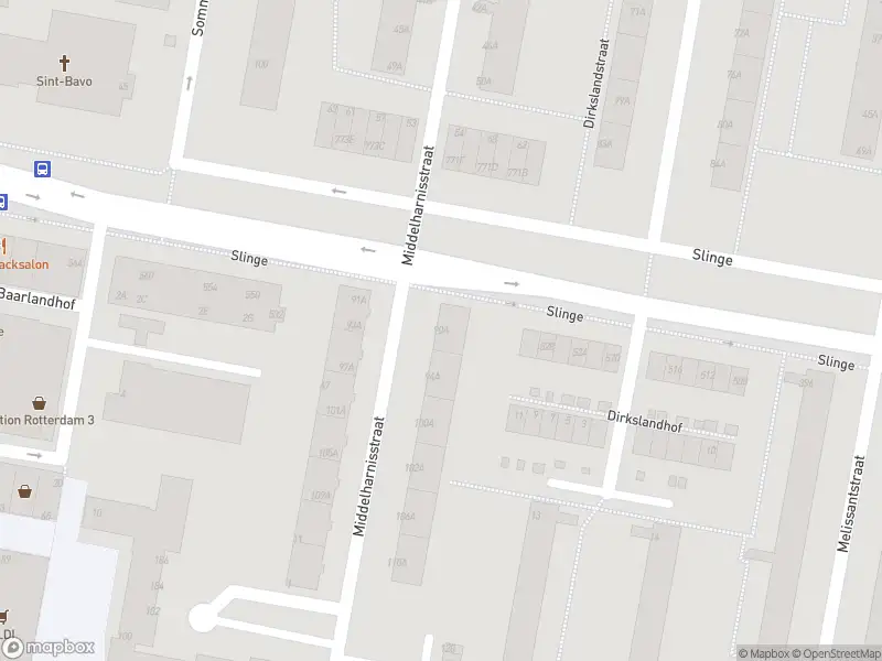 Ambulance met grote spoed naar de Middelharnisstraat in Rotterdam