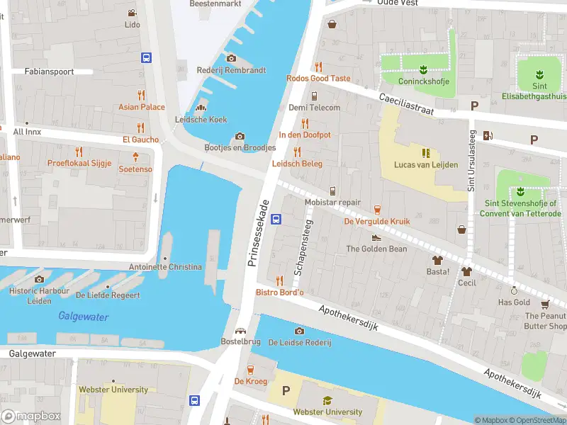 Ambulance met grote spoed naar de Prinsessekade in Leiden
