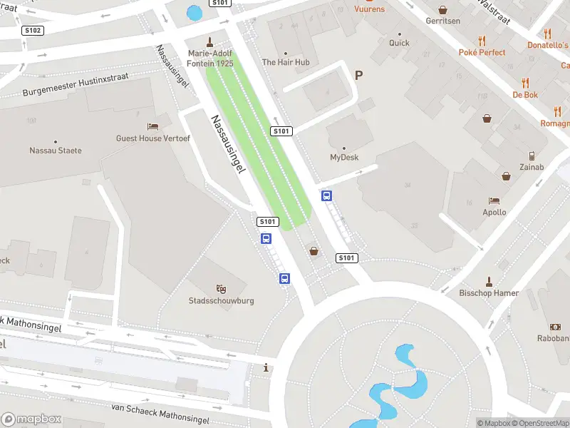 Brandweer met gepaste spoed naar de Nassausingel in Nijmegen vanwege afgaan automatisch brandalarm