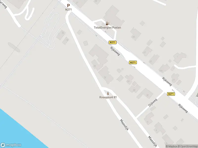 Brandweer met grote spoed naar de Maasdijk in Mook vanwege middelgrote brand