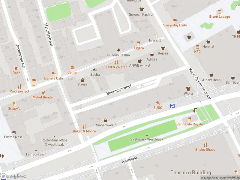 Brandweer met grote spoed naar de Boomgaardhof in Rotterdam