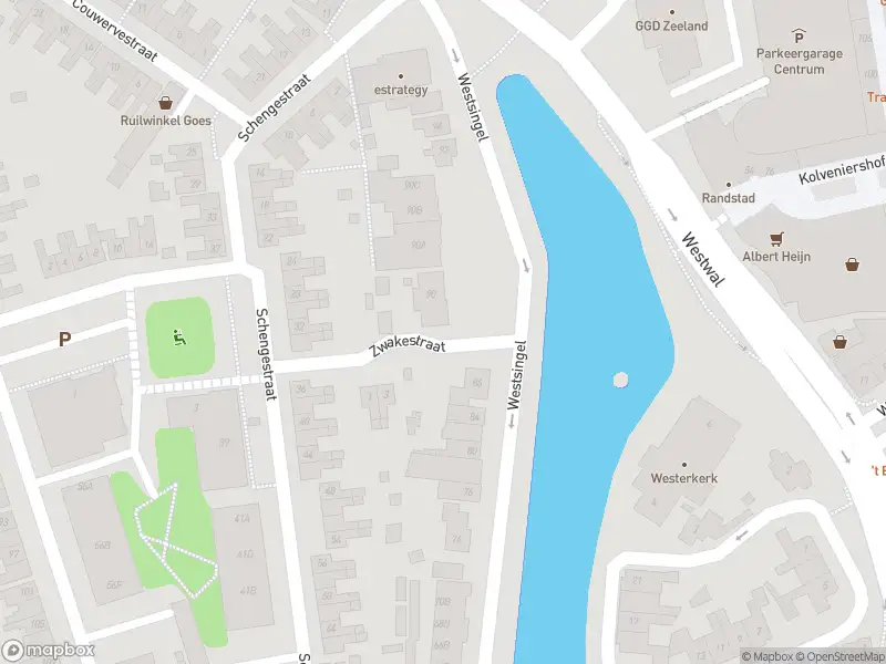 112 melding Overlastmelding Westsingel in Goes gesloten