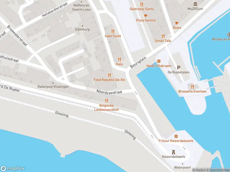 Brandweer met gepaste spoed naar de Beursplein in Vlissingen