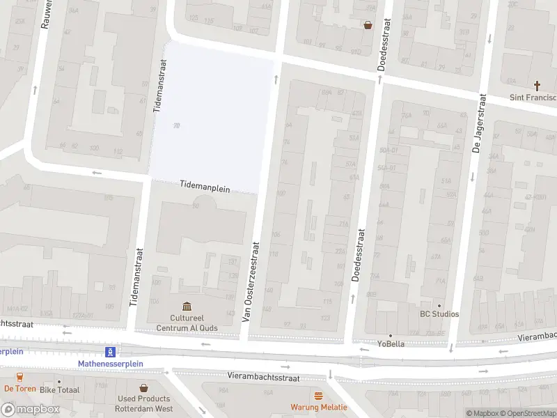 Ambulance naar de Van Oosterzeestraat in Rotterdam