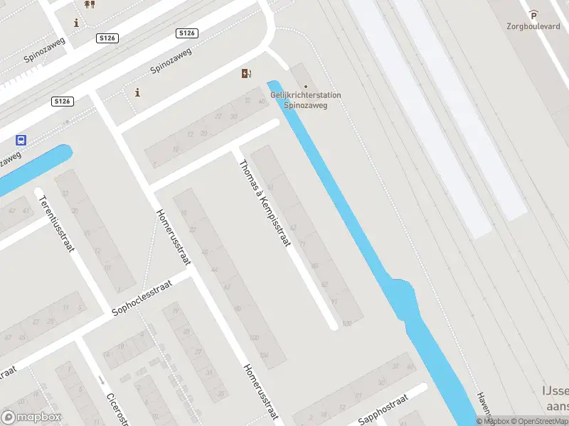Ambulance met grote spoed naar de Thomas à Kempisstraat in Rotterdam