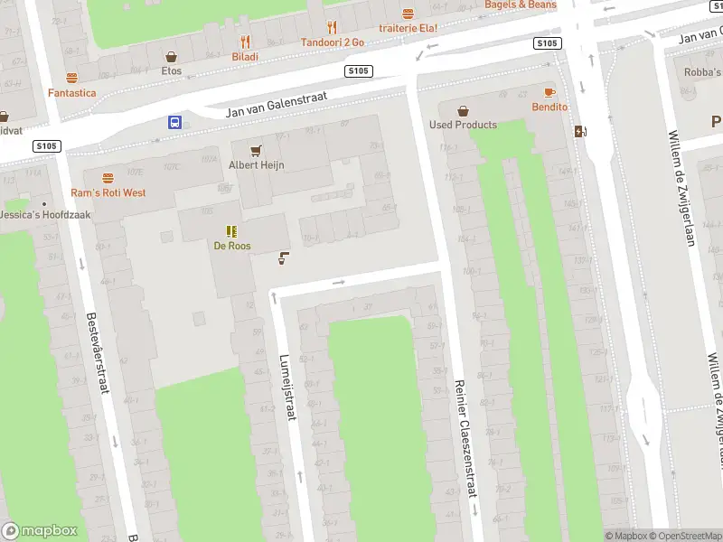 Brandweer met gepaste spoed naar de Reinier Claeszenplein in Amsterdam