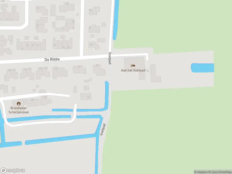 Brandweer met gepaste spoed naar de Voetpad in Scherpenzeel