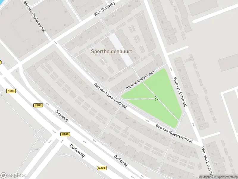 Ambulance met grote spoed naar de Thorbeckeplantsoen in Haarlem