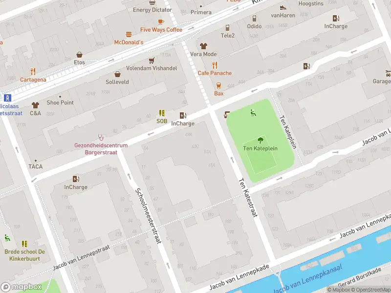 Ambulance met grote spoed naar de Jacob van Lennepstraat in Amsterdam