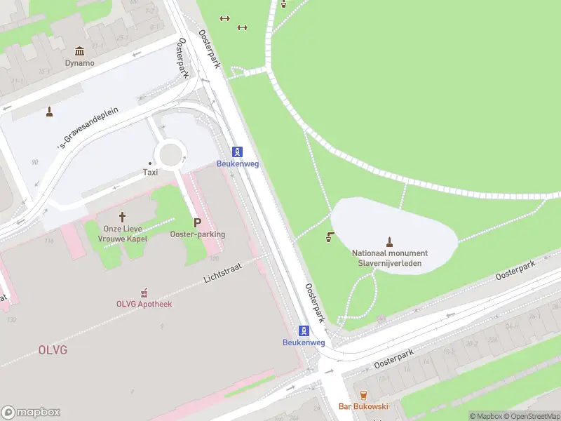 Besteld ambulance vervoer naar de Oosterpark in Amsterdam