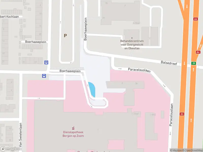 Ambulance met gepaste spoed naar de Boerhaaveplein in Bergen op Zoom