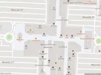 Brandweer met gepaste spoed naar de Winkelcentrum Woensel in Eindhoven