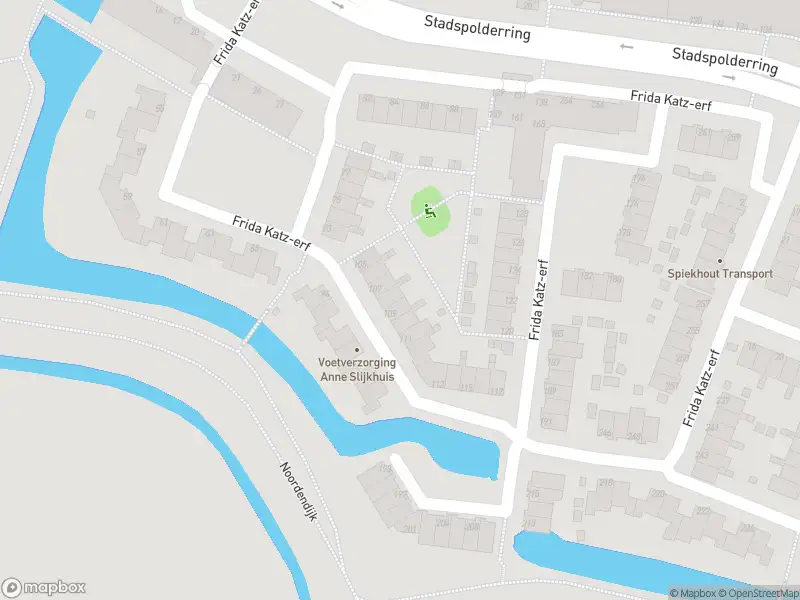 Ambulance naar de Frida Katz-erf in Dordrecht