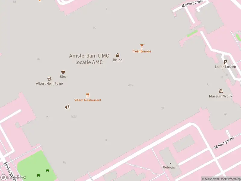 Besteld ambulance vervoer naar de Meibergdreef in Amsterdam