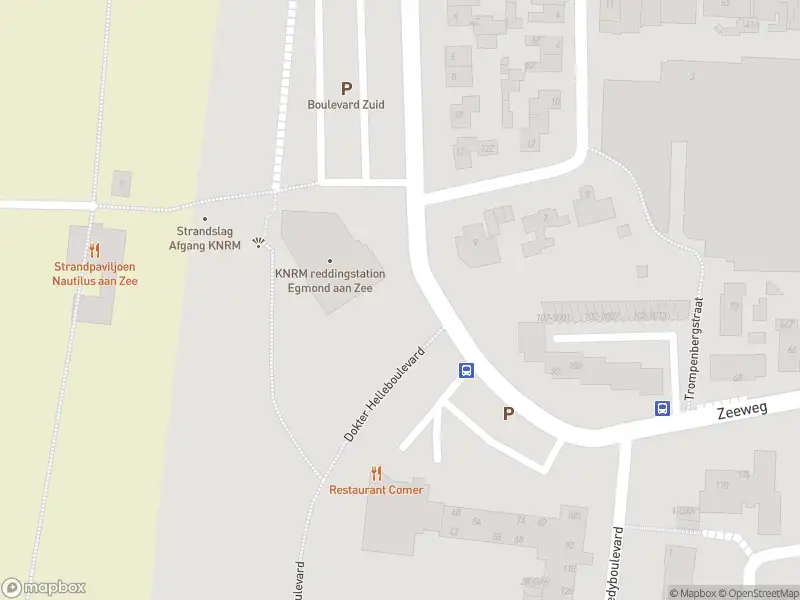 Brandweer met gepaste spoed naar de Boulevard Zuid in Egmond aan Zee