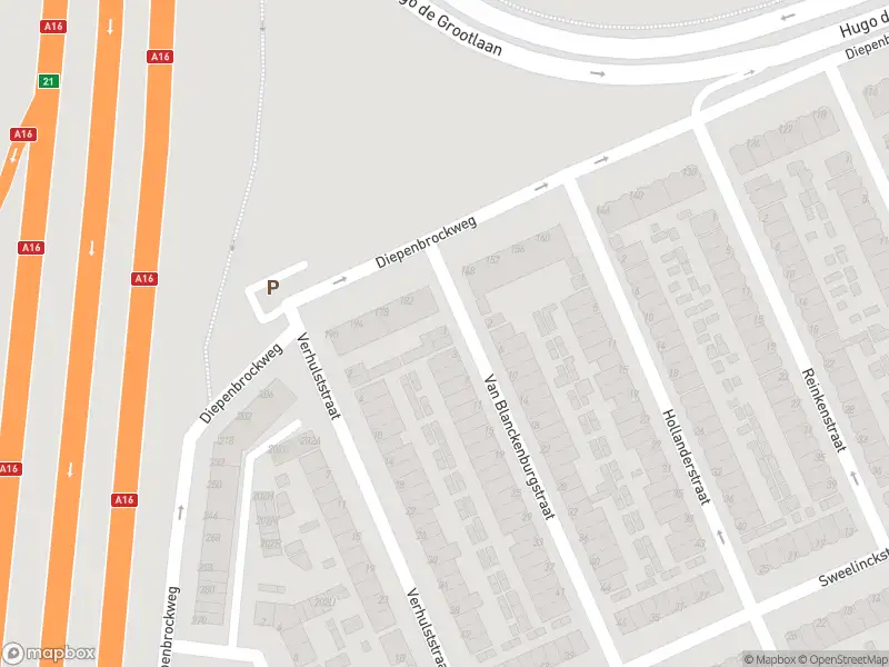 Ambulance met grote spoed naar de Van Blanckenburgstraat in Dordrecht