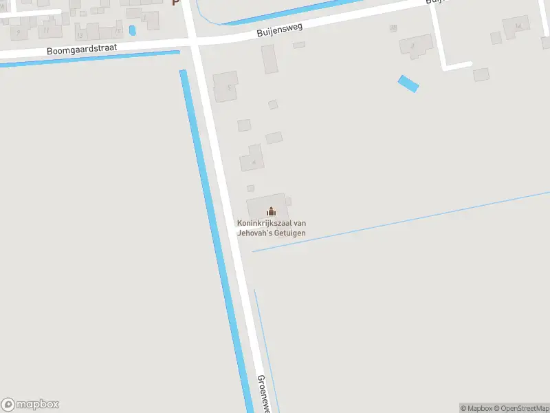 Politie naar de Groeneweg in Mijnsheerenland vanwege personen te water