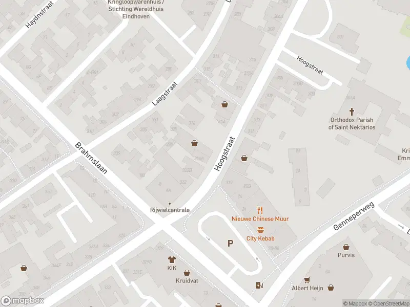 Politie naar de Hoogstraat in Eindhoven vanwege ongeval met letsel