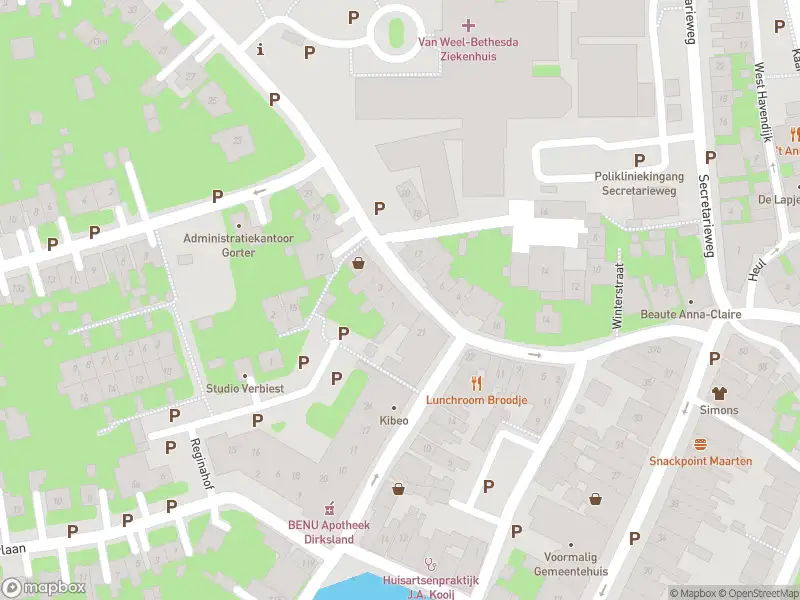 Besteld ambulance vervoer naar de Stationsweg in Dirksland