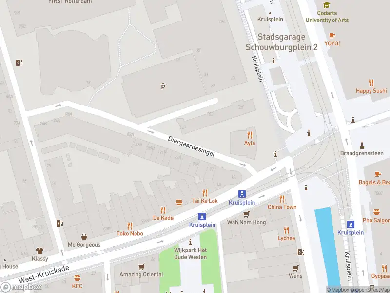 Ambulance met grote spoed naar de Diergaardesingel in Rotterdam