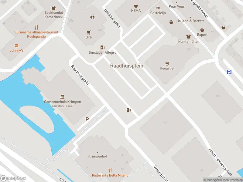 Ambulance met gepaste spoed naar de Raadhuisplein in Krimpen aan den IJssel