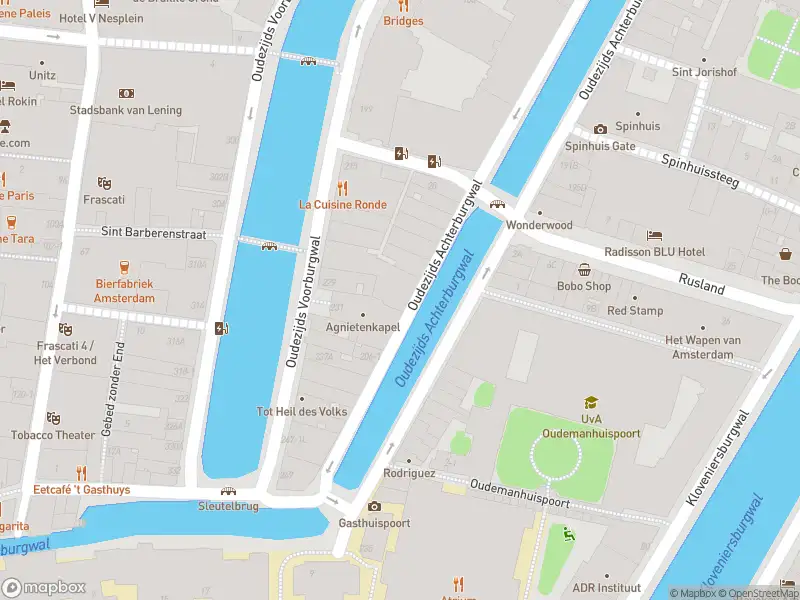Overlastmelding Oudezijds Achterburgwal in Amsterdam