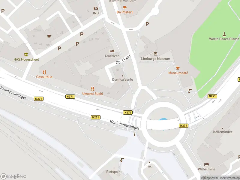 Politie naar de Koninginneplein in Venlo vanwege aanrijding met letsel