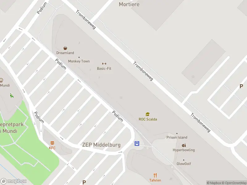 Traumahelikopter met grote spoed naar de Podium in Middelburg